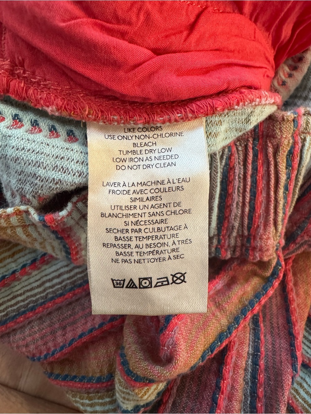 NWOT Women's Free People Days in Wide-Leg Striped Lounge Pants Red Size Small - Picture 7 of 8